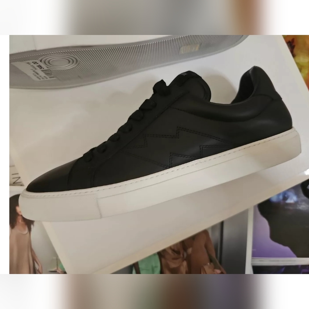 Zadig & Voltair Flash Leather Trainers for Men - Picture 9 of 13